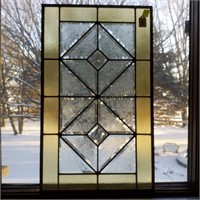 Stained Glass Window w/some Etched
