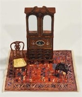 Bespaq Miniature Secretary Desk Oriental Style Rug