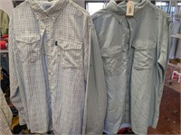 2 PC AFTCO LARGE BUTTON DOWNS