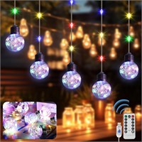 2 Pcs Wishing Ball Curtain Light