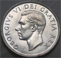 Canada Silver Dollar 1952 NWL