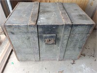 Vintage wooden trunk