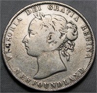 Canada Newfoundland 50 Cents 1896 Obv 2 small w