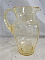 MacBeth-Evans Yellow Depression Glass Pitcher