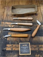 Vintage Japanese Steel Wood Wittling/Carving Tools