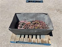 Galvanized Tub of Electrical Cords