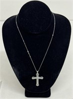 7.2g SILVER CROSS NECKLACE