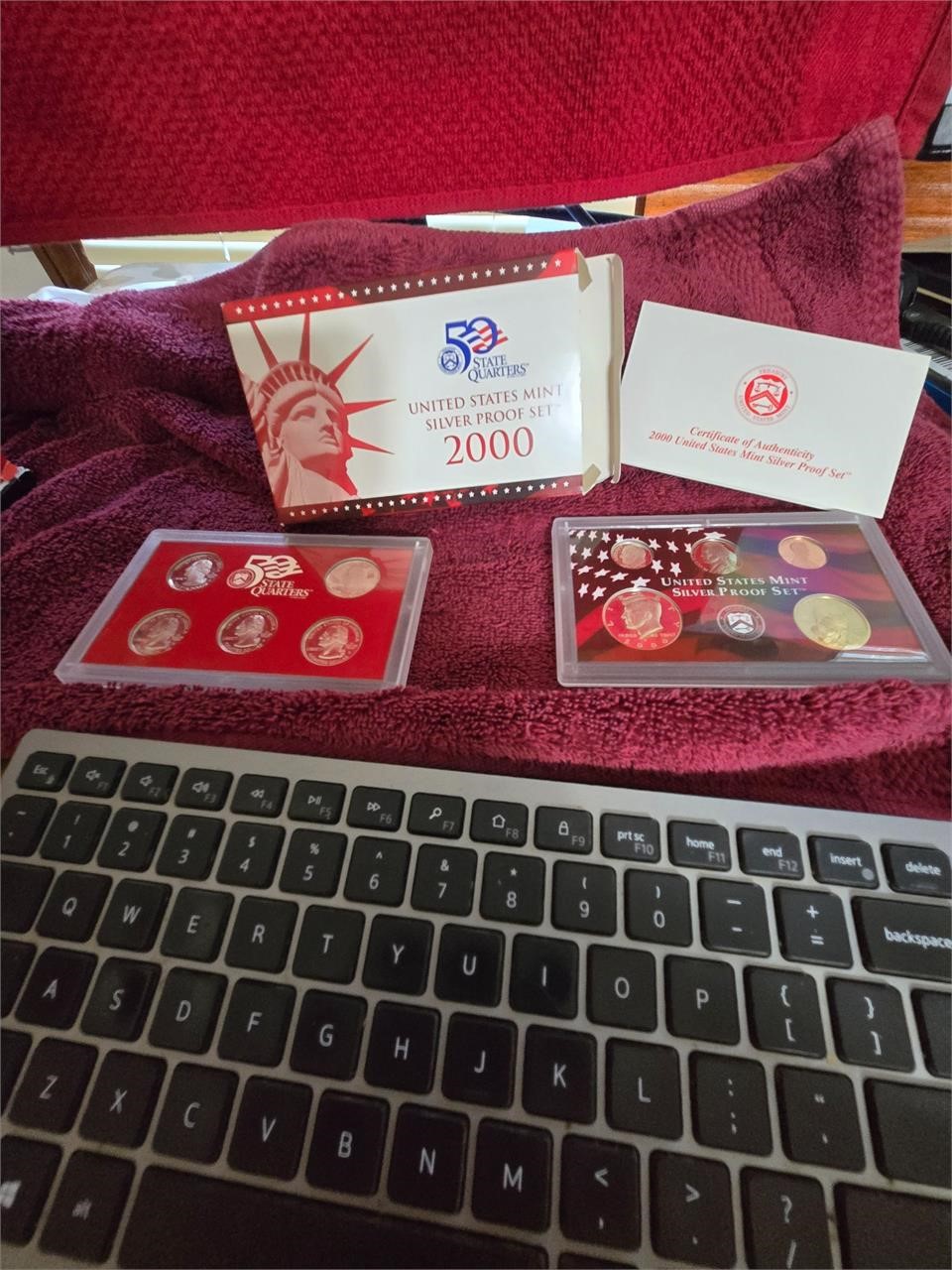 2000 US Mint Silver Proof Set 50 State Quarters