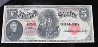 1907 $5 Large Note "Wood Chopper"