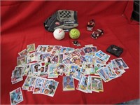 Old Baseball, football cards lot & misc.