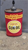Winchester Gun Oil Lead Top Advertising Oiler