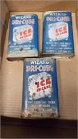 Wizard Dri-Cube Ice In Cans Metal Advertising Can