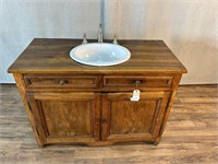 Wooden Vanity  Cabinet with Sink &  Faucet