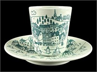 Nymolle Art Faience Hoyrup Demitasse Cup & Saucer