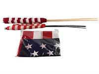 (9) American Flags