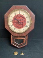 Antique Lucky Strike Tobacco Advertising Clock