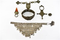 Antique Yemeni, Moroccan, Tuareg Silver Jewelry