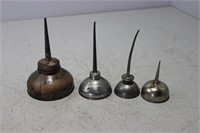 Lot of 4 Vintage Oil Cans