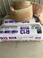 3 bags of R13 Faced Insulation & 1 roll