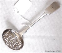 Victorian Silver Sifter / Fruit Strainer Ladle