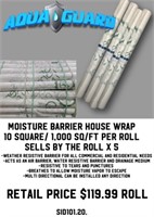 Moisture Barrier House Wrap x5