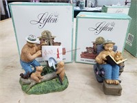 2- Lefton Smokey The Bear Figurines
