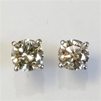 $2335 14K  Diamond(0.48Ct,Si1-Si2,H-I) Earrings