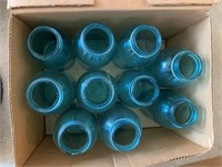 1890-1910 Antique Blue Mason Jars