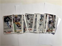 Lot of 80 Oversized Football trading cards
