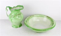 Antique T.G. Green & Co Wash Basin & Pitcher