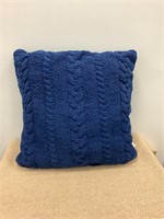 $80 Sunday citizen 14 x 14 knit throat pillow navy
