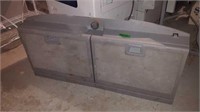 GREY PLASTIC VEHICLE TOOL BOX 47 X 20 X 9"