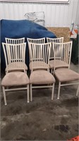 6 kitchen chairs. Metal construction