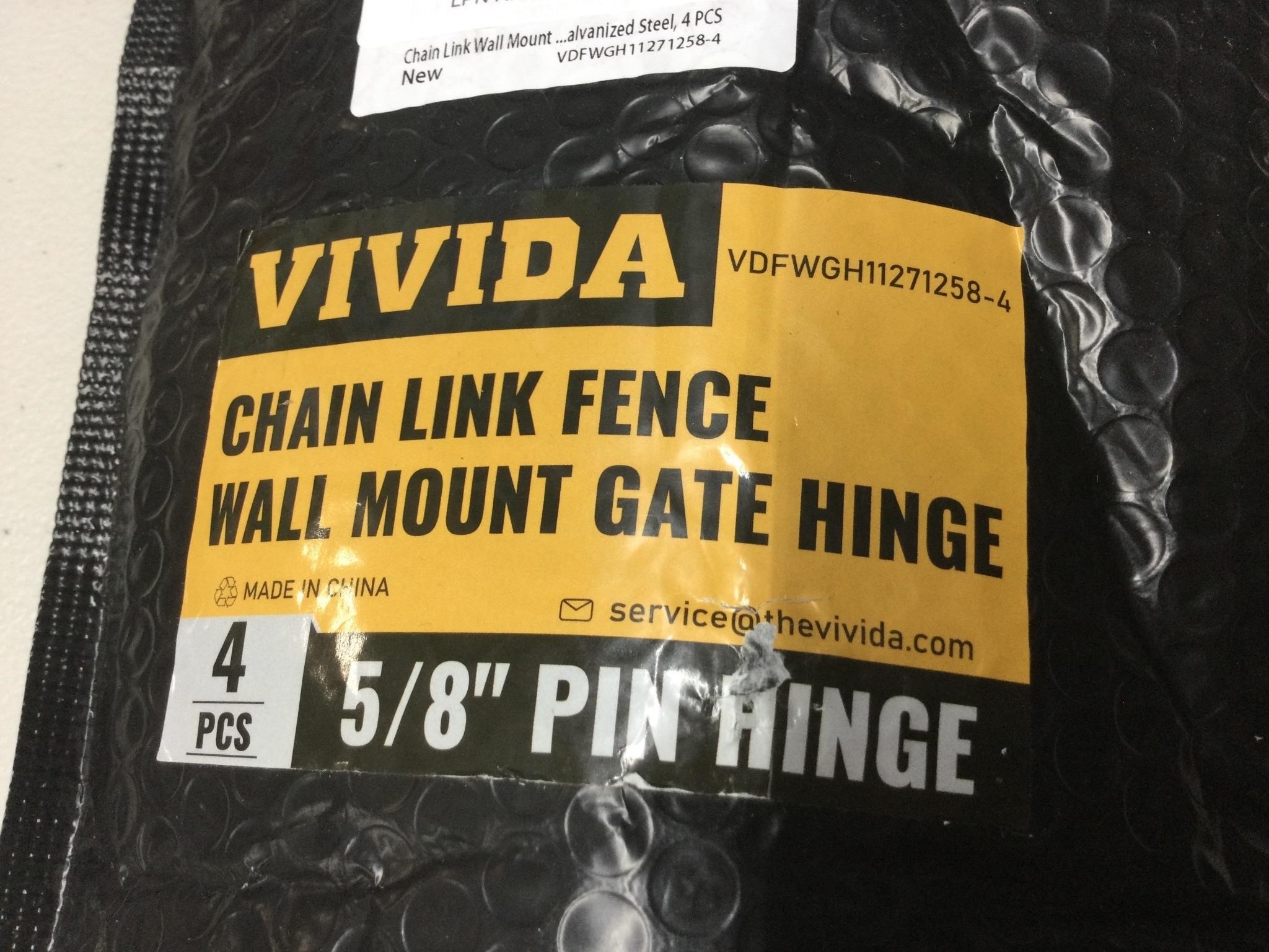 New galvanized chain link fence wall mount hinge