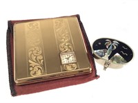 VTG Illinois Watch Case Co Compact & Inlay Box