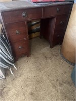 Antique desk 40 inches wide by 30 X 18 inches