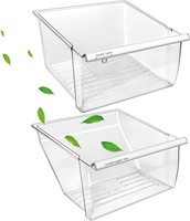 [2 Pack] Upgraded 2188656 Fridge Crisper Drawer