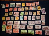 56 US Postage Stamps Unwatermarked 1890-1937