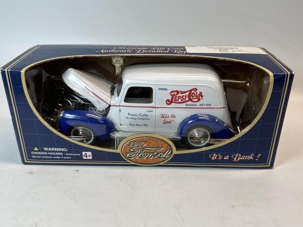 Die Cast Collectible Pepsi Bank In Blister Pack