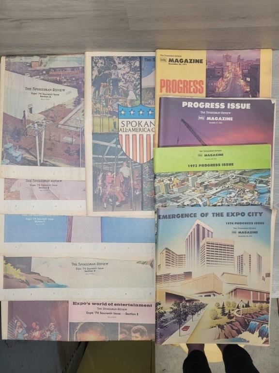 Expo '74 Newspapers & Progress Updates