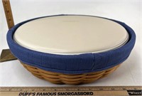 Longaberger serve around with Liner and Lidded