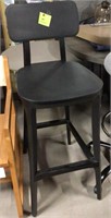 NEW Black bar stool solid polypropylene 30 1/2"H