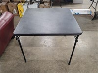 Black Top Foldable Card Table