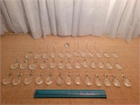 Clear Crystal Glass Chandlier Lamp Parts