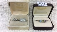 Lot of 3 Ladies Vintage Sterling/925 Rings