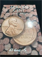 Lincoln cent book, 1941-1974 complete