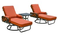 Chillounger Swivel Loungers and Side Table Set of
