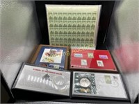 U.S. MILITARY THEMED STAMPS AND DISPLAYS