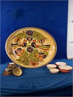 Decorative platter, beautiful set of measuring