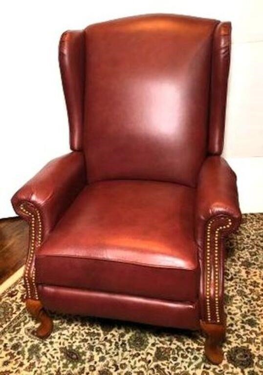 Lazy Boy Leather Recliner Wing Back